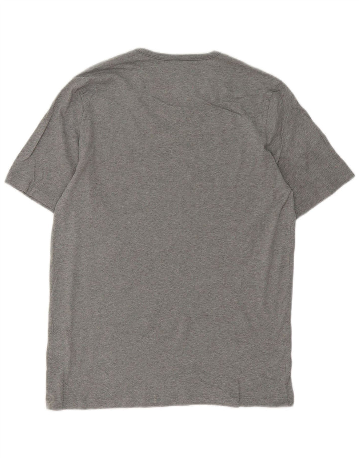 Hugo Boss Herren T-Shirt Top Large Grau Baumwolle
