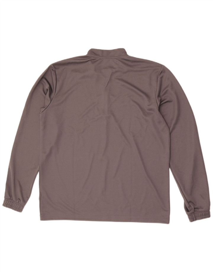 Adidas Herren Aeroready Zip Neck Pullover Trainingsanzug Top XL Grau Polyester