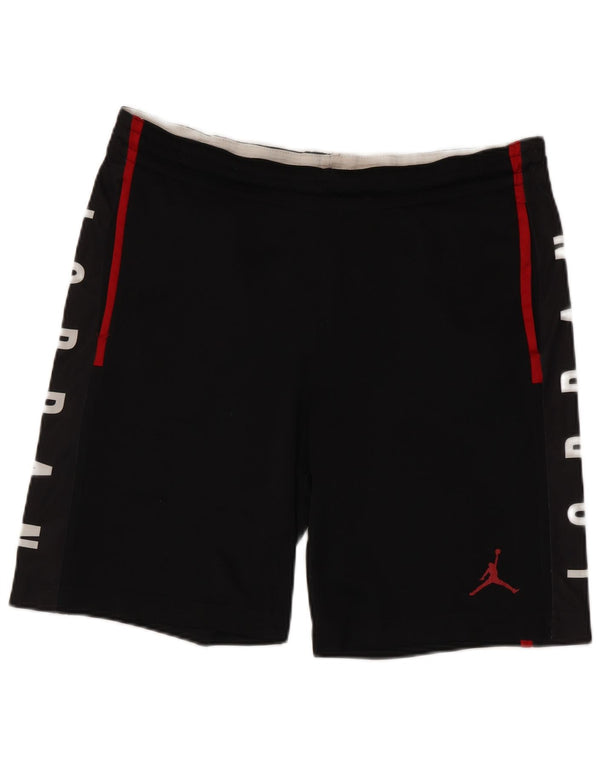 Jordan Herren Dri Fit Graphic Sport Shorts Mittelschwarzes Colourblock-Polyester