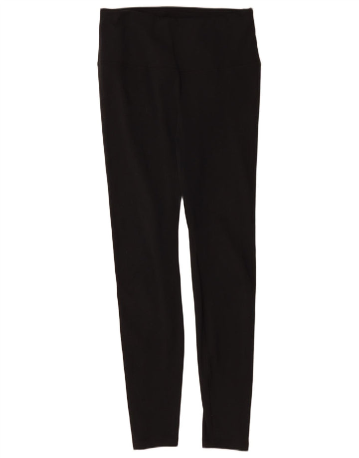 Nike Damen Leggings UK 12 Medium Schwarz Polyester