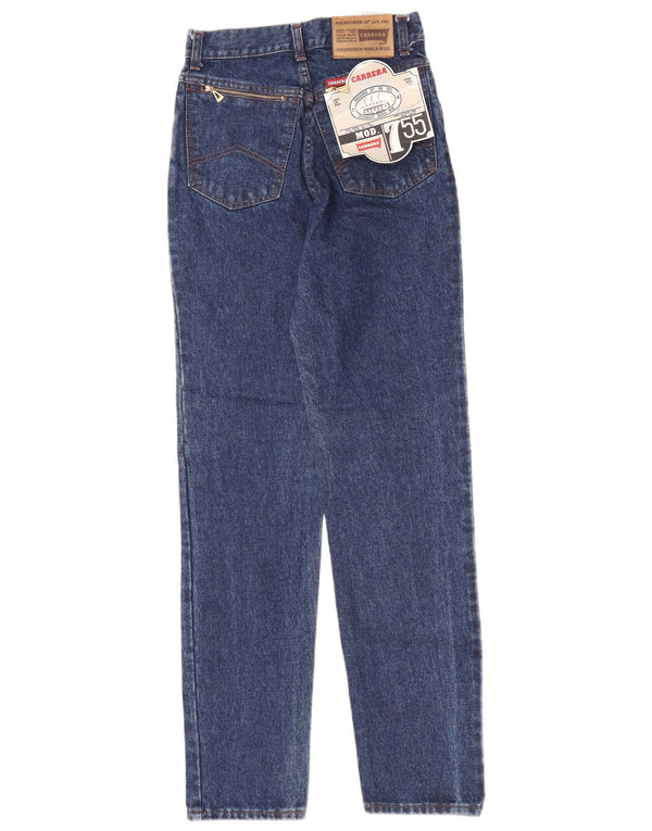 Carrera Damen High Waist Tapered Jeans IT 42 Medium W27 L31 Blaue Baumwolle