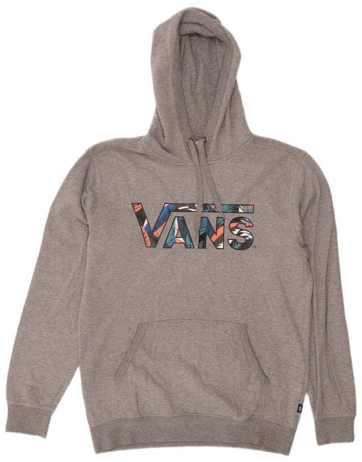 Vans Herren-Kapuzenpullover mit Grafik, mittelgraue Baumwolle