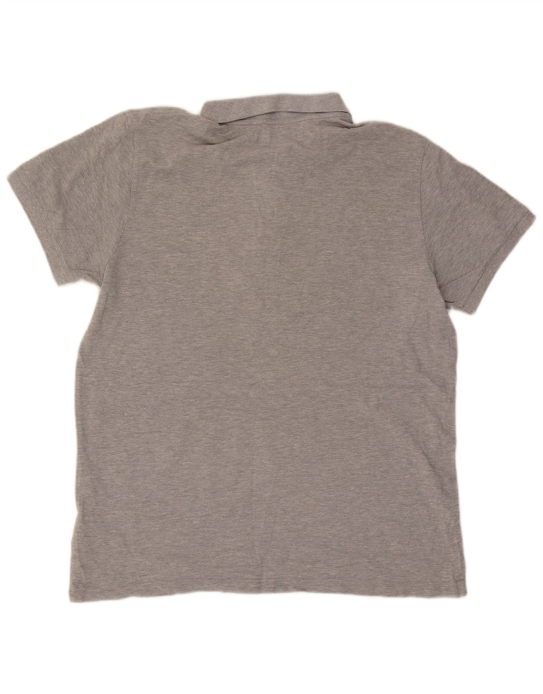 Adidas Herren Poloshirt XL Grau gefleckte Baumwolle