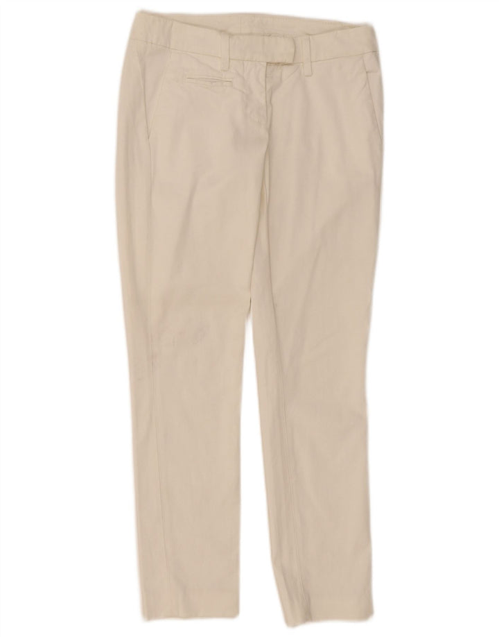 Dondup Slim Chino-Hose für Damen, W26, L27, weiße Baumwolle