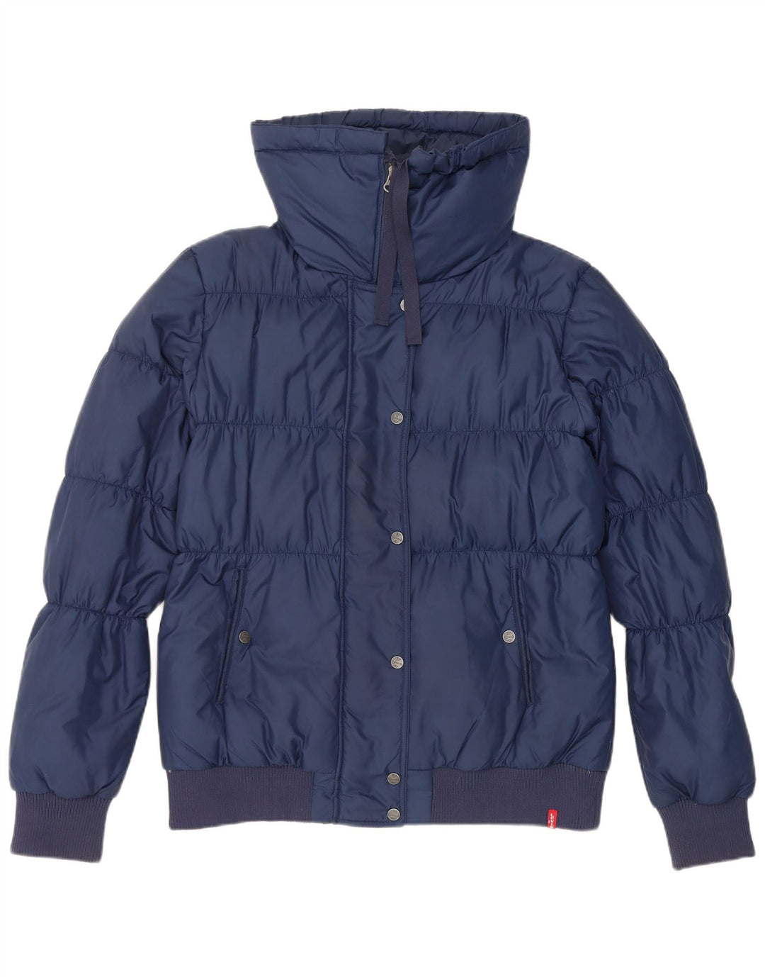 Levi's Damen Wattierte Jacke UK 16 Large Marineblau Polyester