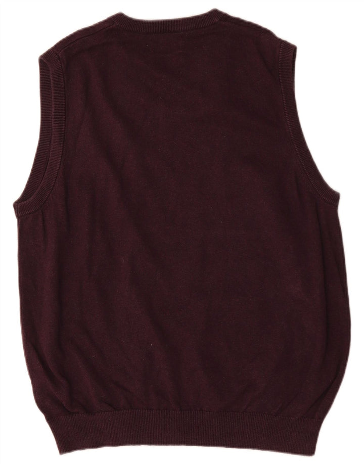 Marks & Spencer Herren-Weste, Tanktop, Größe L, Lila, Baumwolle