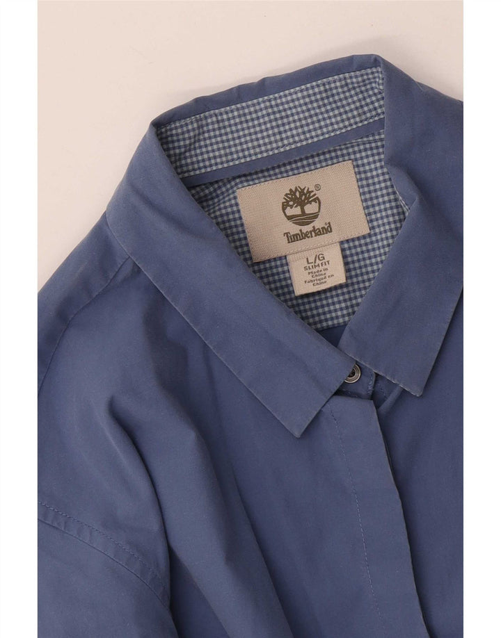 Timberland Damen Slim Fit Hemd UK 14 Large Blau