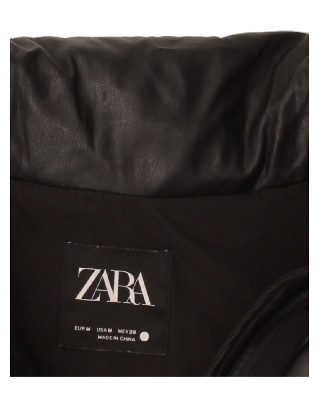 ZARA Womens Crop Padded Gilet UK 14 Medium Black Polyester Vintage Zara and Second-Hand Zara from Messina Hembry 