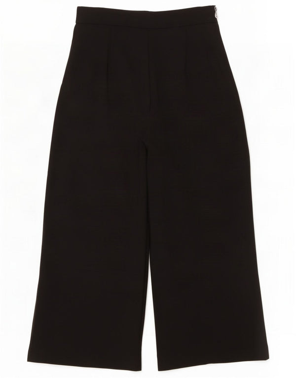 Phase Eight Damen-Hose mit weitem Bein, kurz geschnitten, UK 10, Größe S, W28, L23, Schwarz