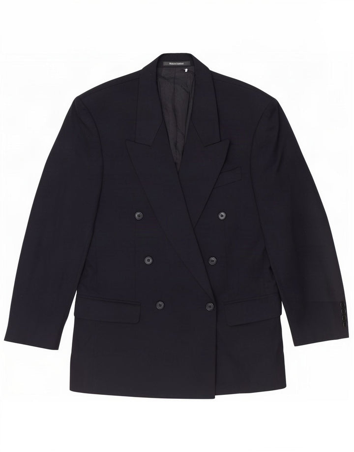 Pierre Cardin Herren-Blazer, zweireihig, Gr. 38, mittleres Marineblau