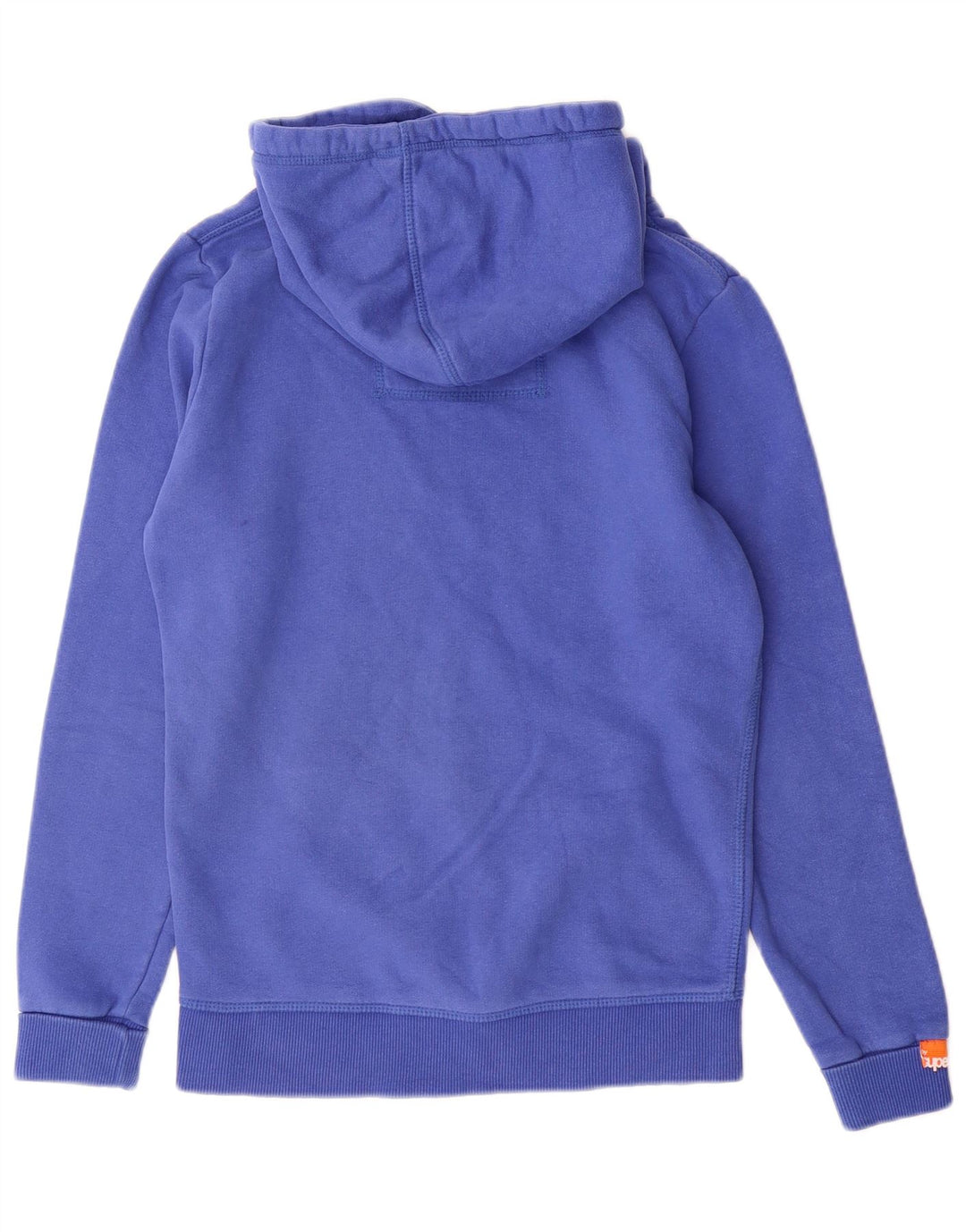 SUPERDRY Damen-Kapuzenpullover mit Grafik, UK 10, Größe S, Blau, Baumwolle