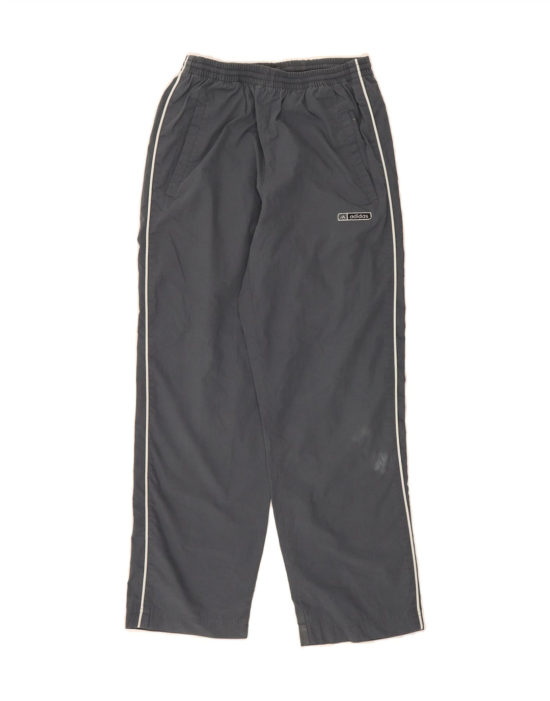ADIDAS Boys Tracksuit Trousers 11-12 Years  Grey Polyester Vintage Adidas and Second-Hand Adidas from Messina Hembry 