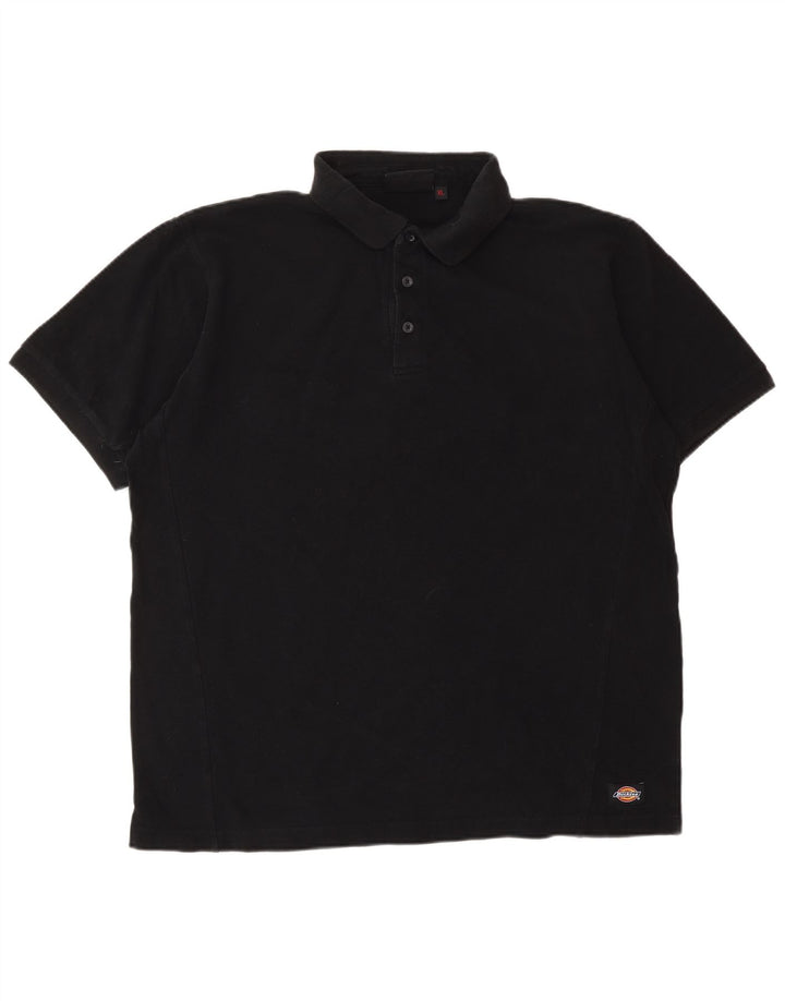 DICKIES Herren-Poloshirt mit Grafik, XL, schwarze Baumwolle