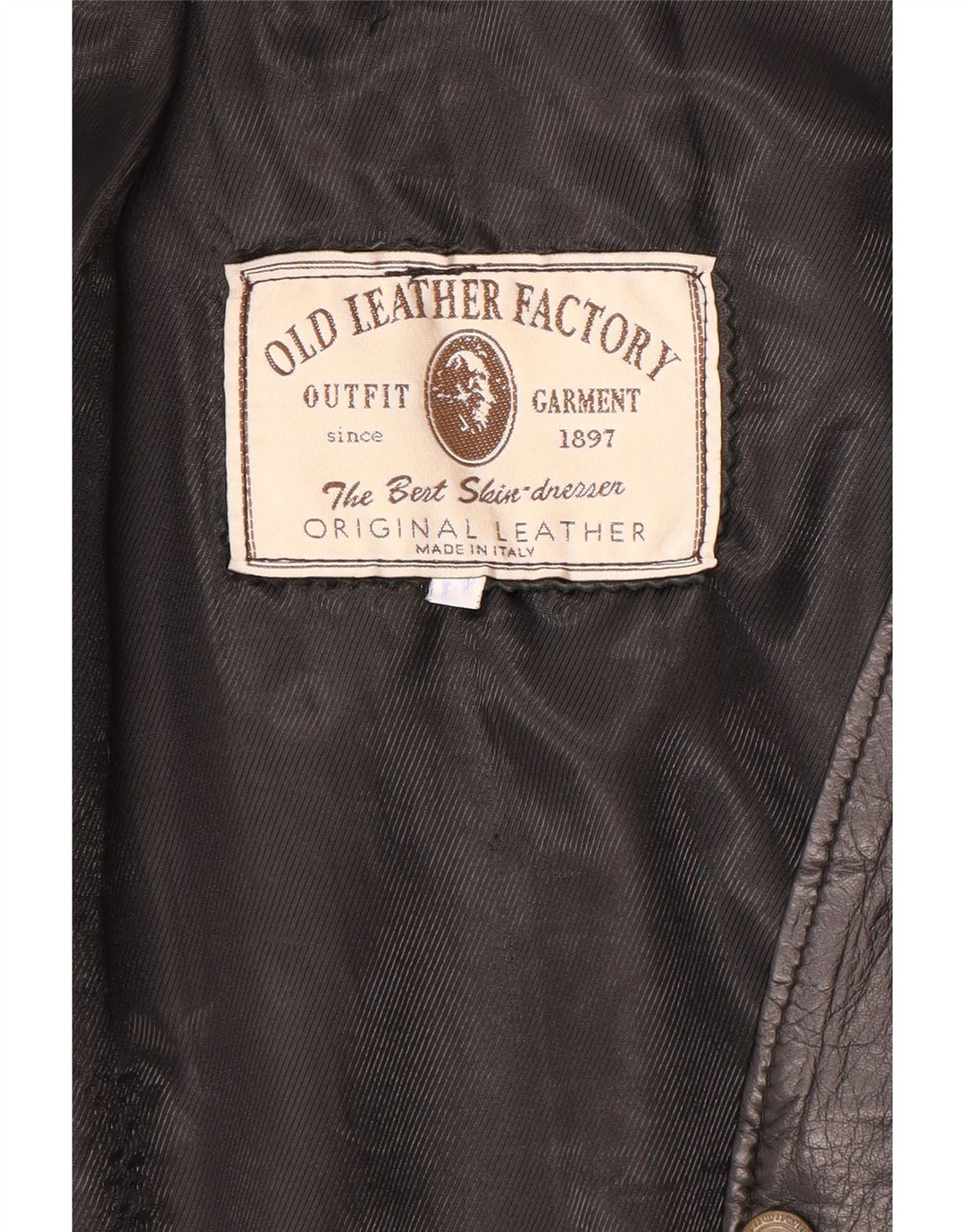 Vintage Herren Lederweste Großes schwarzes Leder