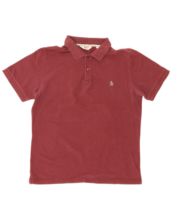 Penguin Herren Heritage Slim Fit Poloshirt XL Burgund Baumwolle