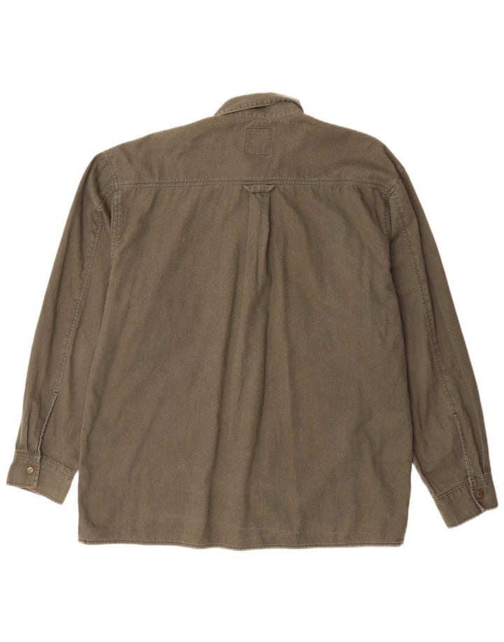 Wrangler Herrenhemd aus mittelgrauer Baumwolle