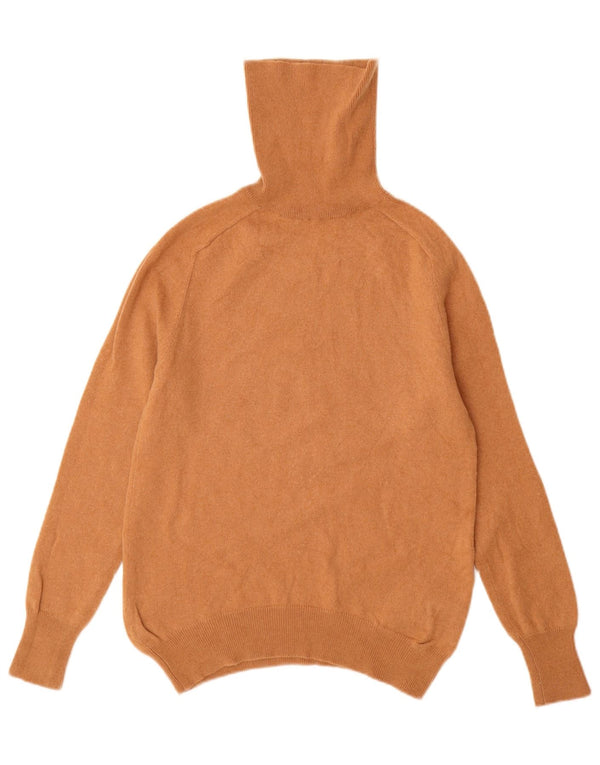 ZARA Damen-Pullover mit Rollkragen, UK 12, mittelbraune Wolle