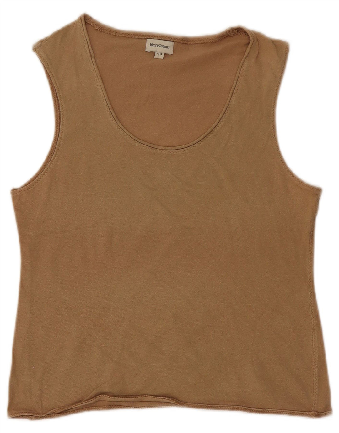 Henry Cottons Damen Weste Top IT 44 Medium Khaki Baumwolle