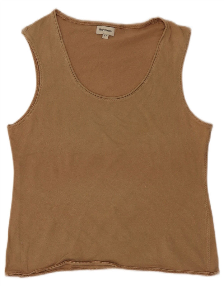 Henry Cottons Damen Weste Top IT 44 Medium Khaki Baumwolle