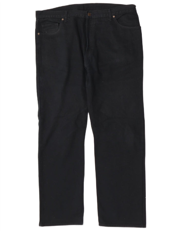 Marks & Spencer Herren Straight Jeans W40 L31 Marineblaue Baumwolle