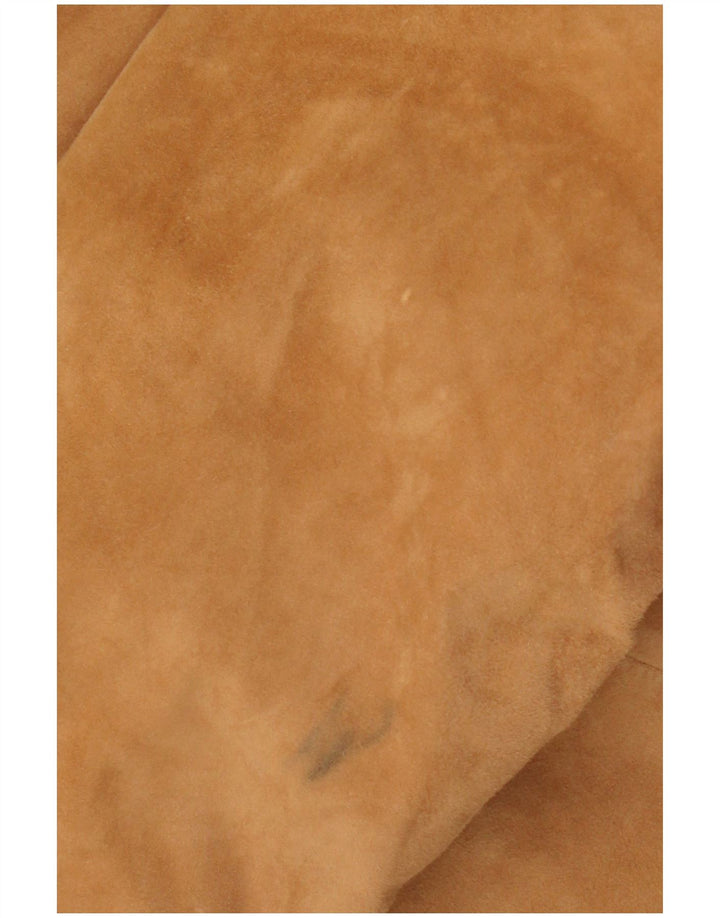 Escada Damen Wildlederjacke UK 14 Mittelbraunes Leder