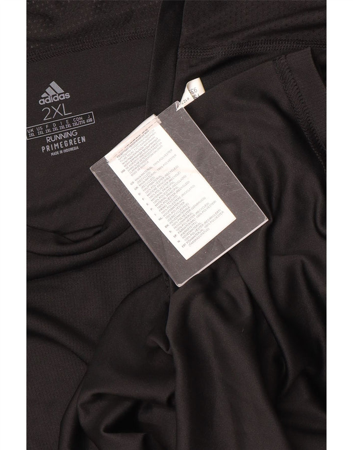ADIDAS Herren Aeroready T-Shirt Top 2XL Schwarz Polyester
