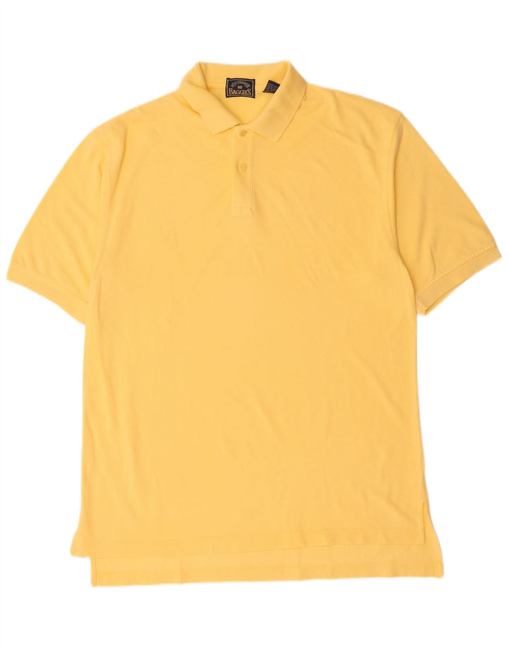 B.D. Baggies Herren-Poloshirt, groß, gelbe Baumwolle