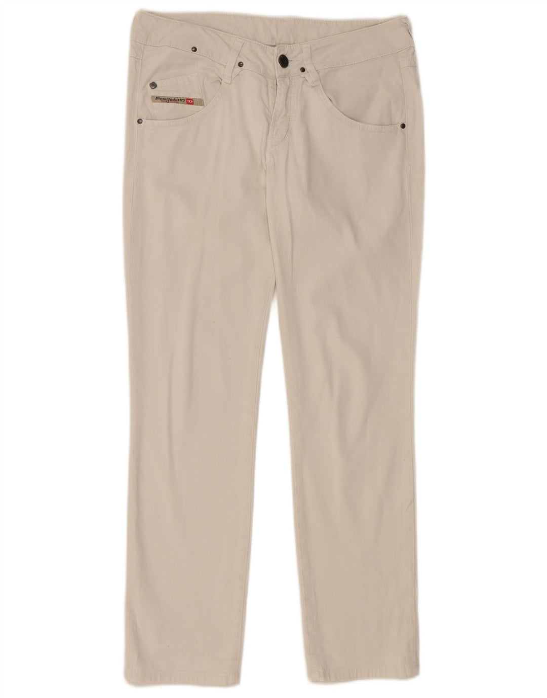 DIESEL Damen Slim Freizeithose W28 L27 Weiße Baumwolle