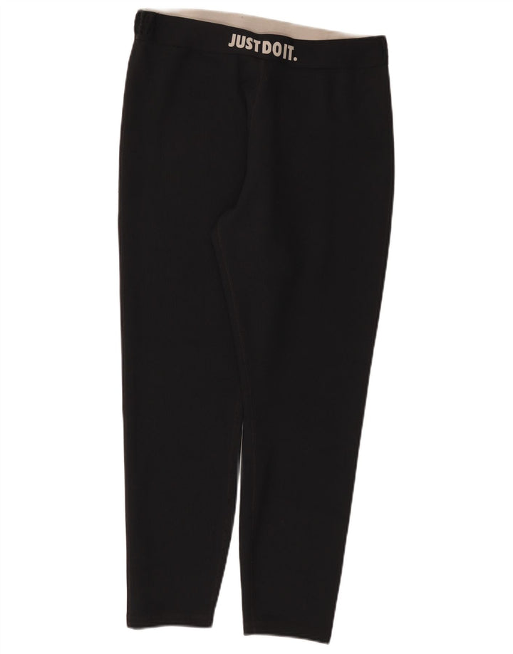 Nike Womens Graphic Leggings UK 18 XL Schwarz Polyester