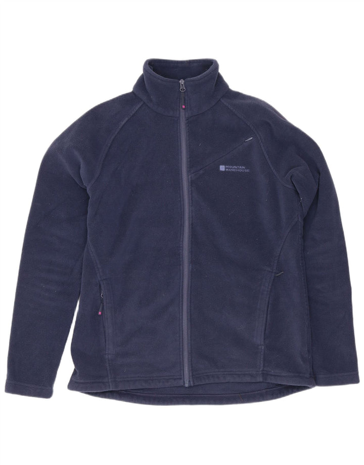 Mountain Warehouse Damen-Fleecejacke UK 12 Mittelmarineblaues Polyester