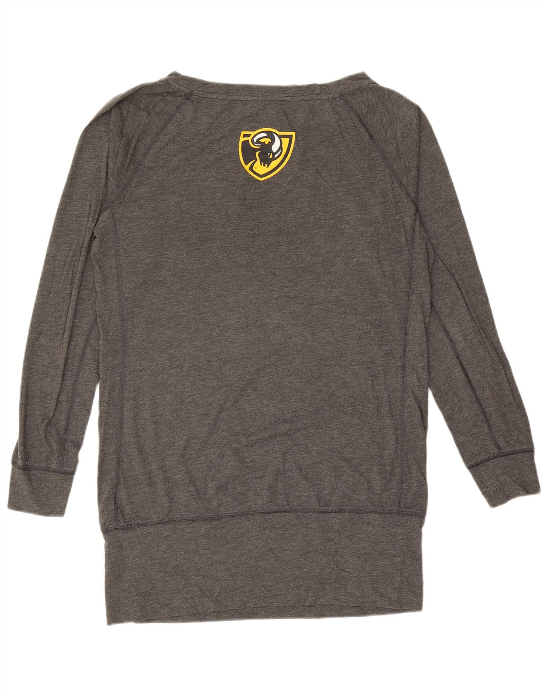 NIKE Damen VCU Rams Graphic Top Langarm UK 16 Large Grau Polyester