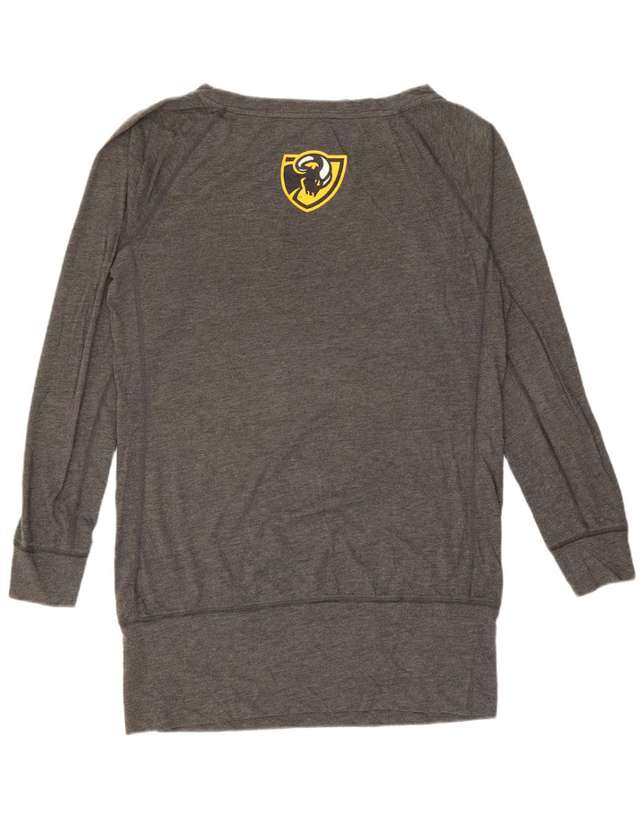 NIKE Damen VCU Rams Graphic Top Langarm UK 16 Large Grau Polyester