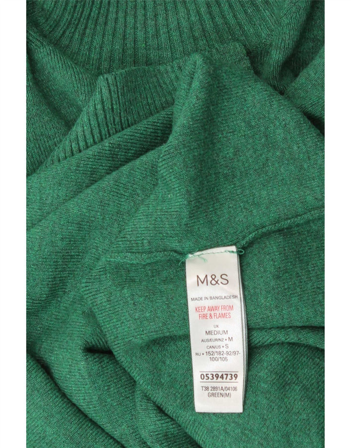 Marks & Spencer Damen-Pullover mit Rollkragen, Gr. 14, Mittelgrün