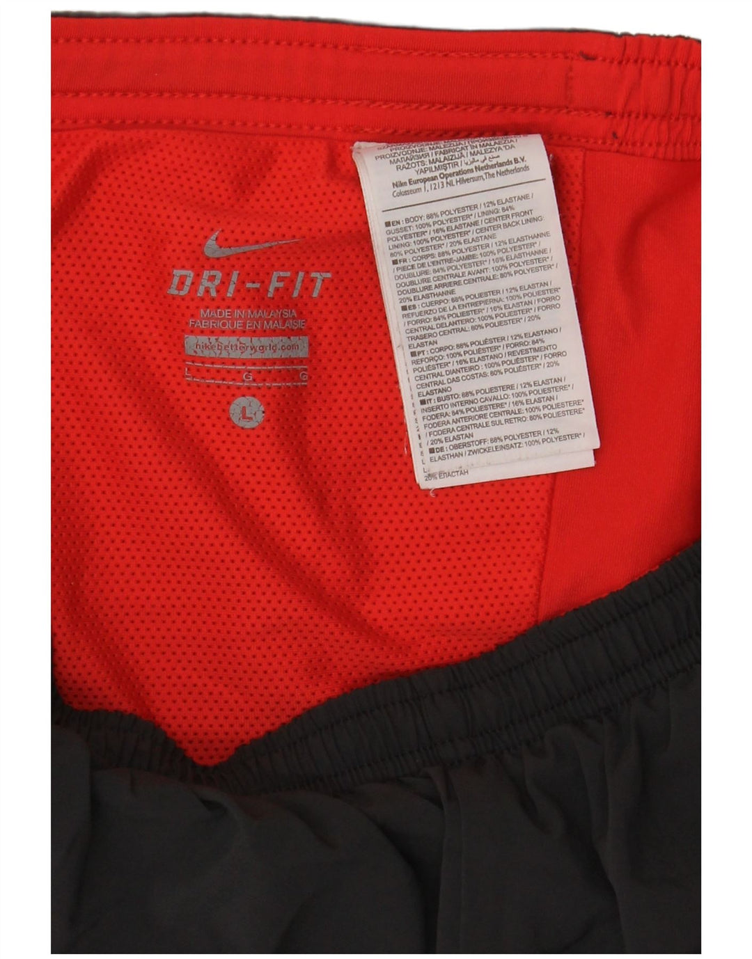 Nike Herren Dri Fit Sportshorts, groß, aus schwarzem Polyester
