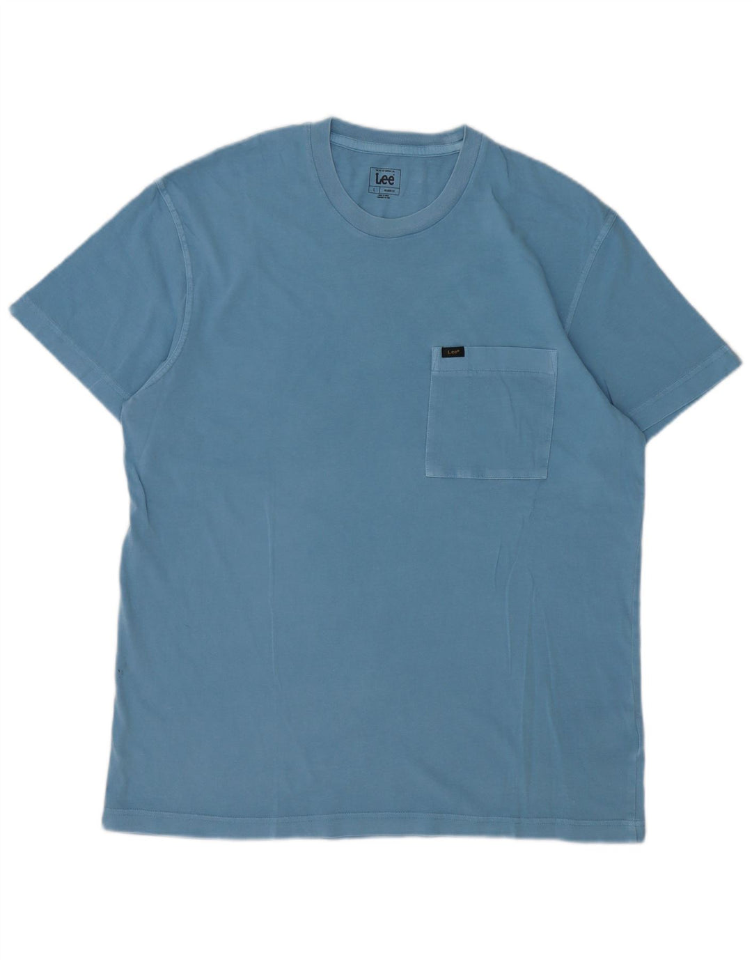 Lee Herren-T-Shirt mit entspannter Passform, groß, aus blauer Baumwolle