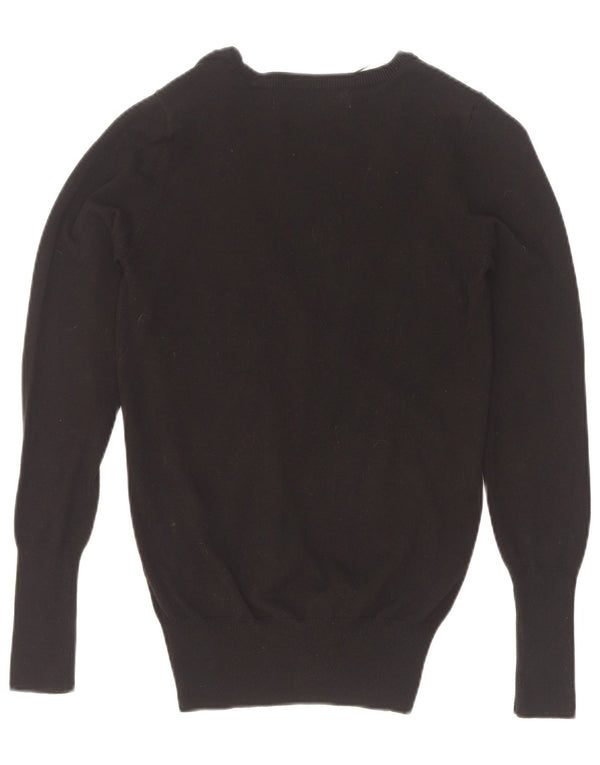 Zara Damen Strickjacke UK 12 Medium Schwarz