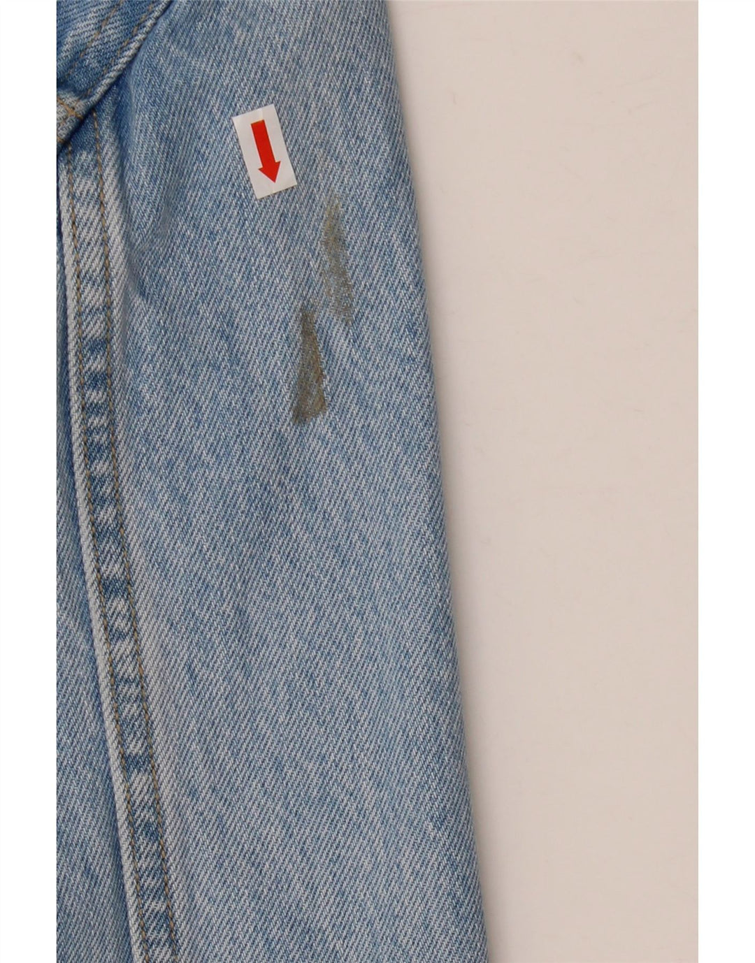 Levi's Damen Crop Denim Jacke UK 16 Large Blue Floral Cotton
