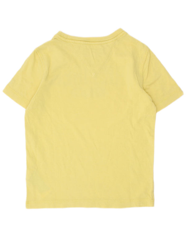 Tommy Hilfiger Jungen-T-Shirt mit Grafik, 3–4 Jahre, gelbe Baumwolle