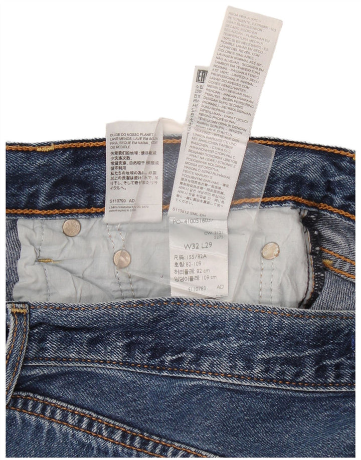 Levi's Damen Ribcage Straight Jeans W32 L29 Blaue Baumwolle