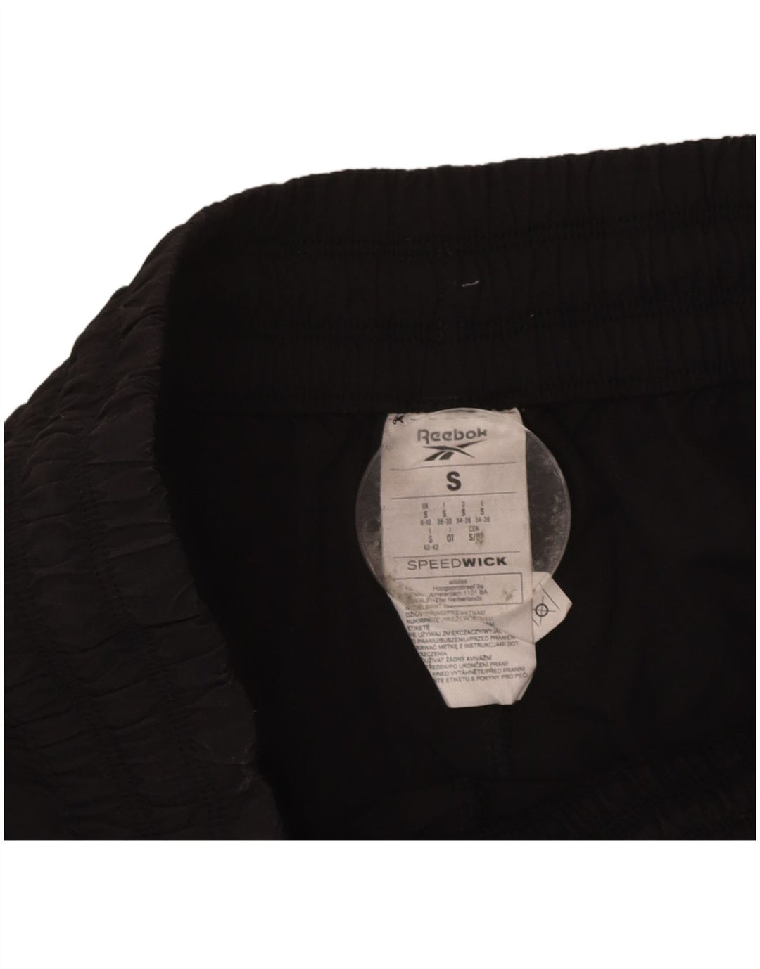 REEBOK Womens Sport Shorts UK 8/10 Small  Black Nylon