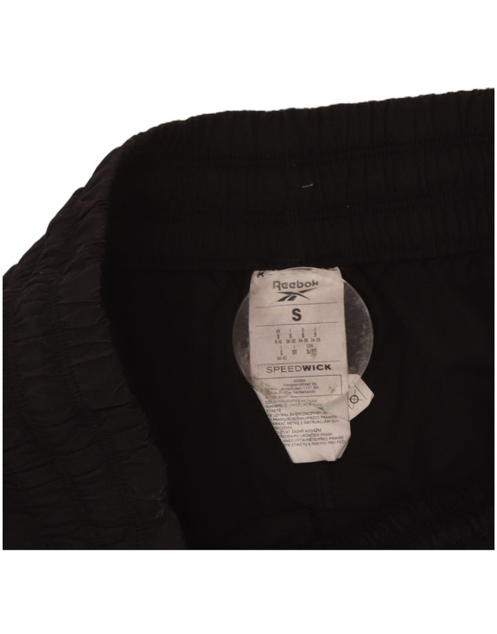 REEBOK Womens Sport Shorts UK 8/10 Small  Black Nylon