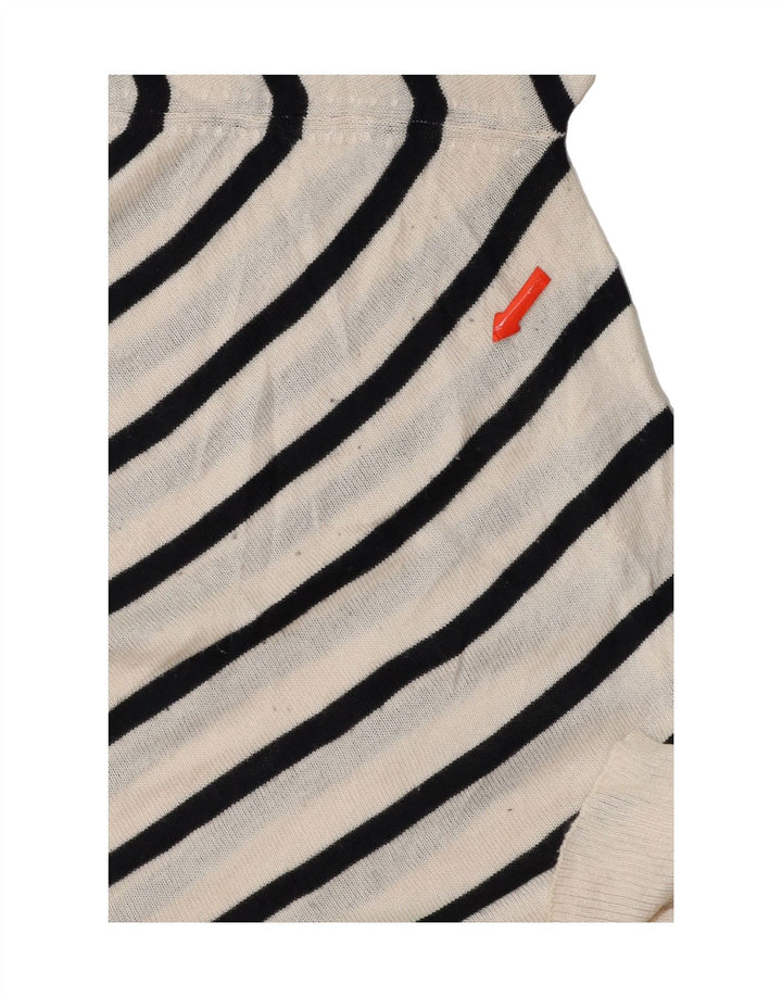 ZARA Womens Oversized Boat Neck Jumper Sweater UK 14 Medium Off White Vintage Zara and Second-Hand Zara from Messina Hembry 
