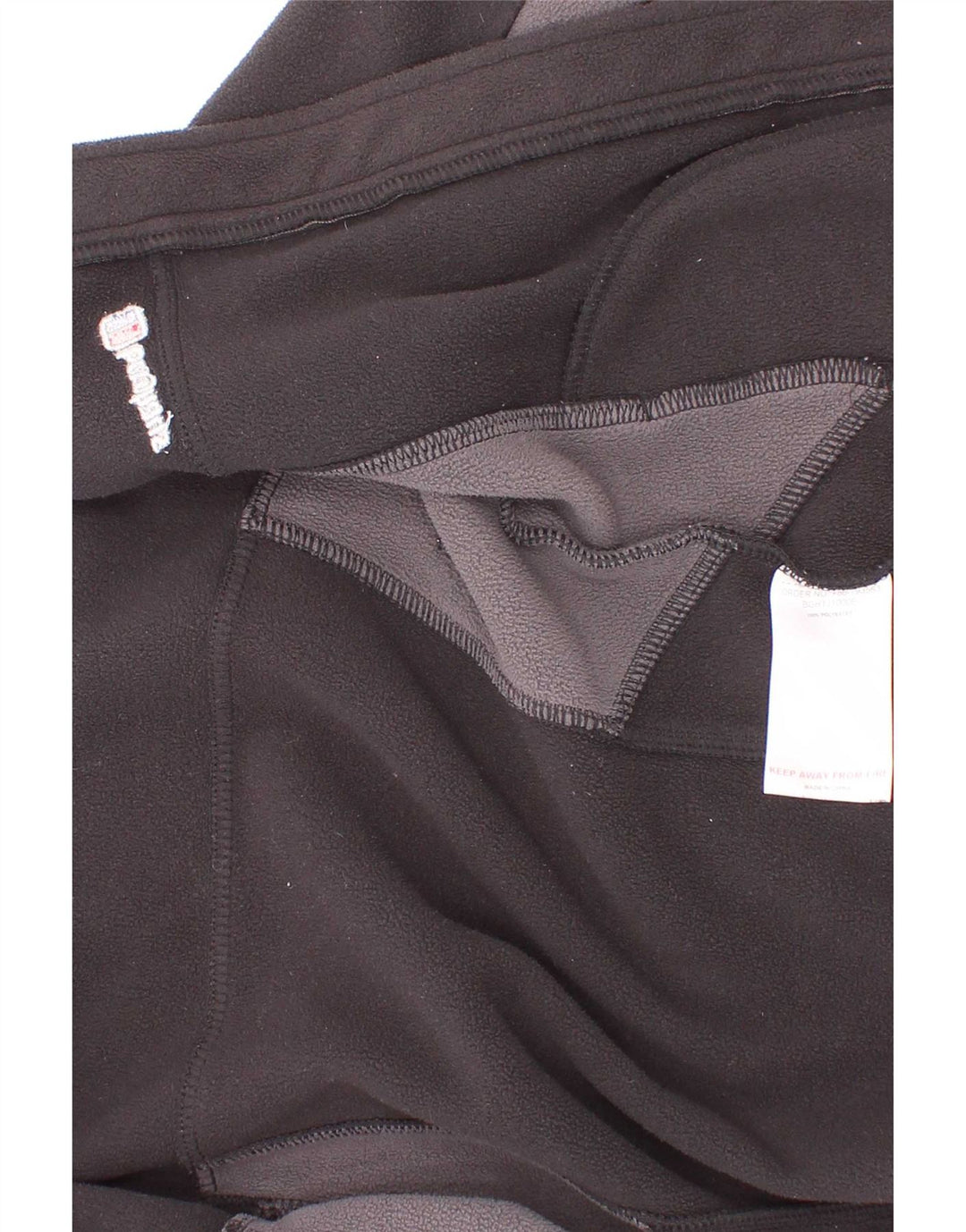 Bergans Fleecejacke für Jungen, 5–6 Jahre, schwarzes Colourblock-Polyester