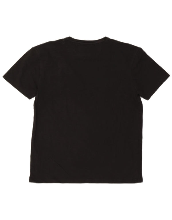 ZARA Damen Slim Fit T-Shirt Top UK 18 XL Schwarz