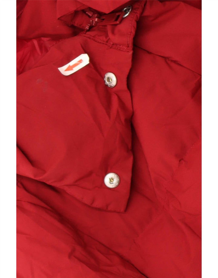 Marks & Spencer Damen-Übergroßer, gepolsterter Mantel mit Kapuze, UK 16, Größe L, Rot