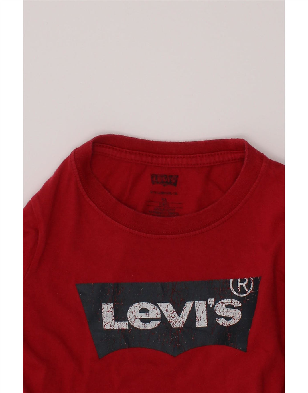 LEVI'S Mädchen-Grafikoberteil, langärmlig, 4–5 Jahre, Rot