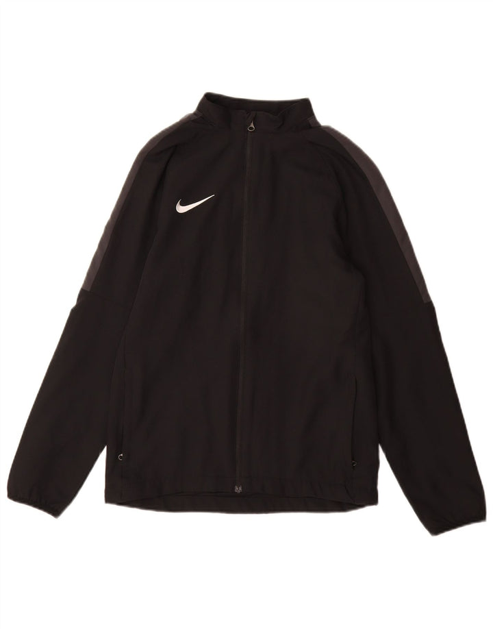 Nike Jungen Dri Fit Trainingsanzug-Top-Jacke, 12–13 Jahre, Größe L, Schwarz, Farbblock