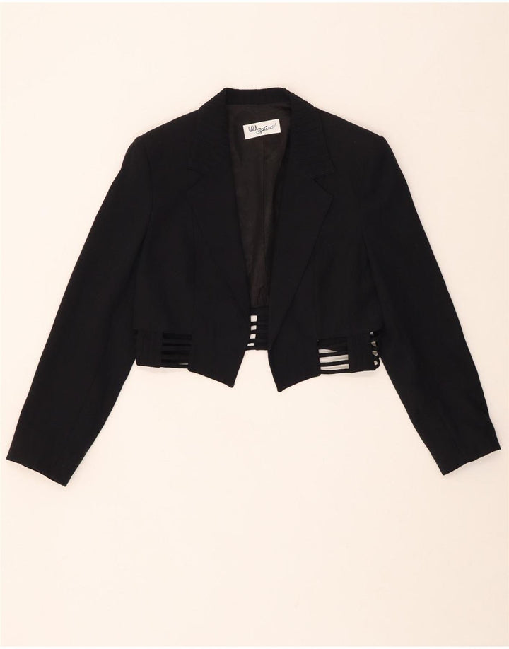 GALA Offene Bolero-Jacke für Damen IT 42 Medium Schwarz Polyamid