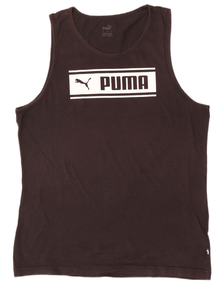 Puma Herren Sweatshirt Pullover Large Schwarz Baumwolle