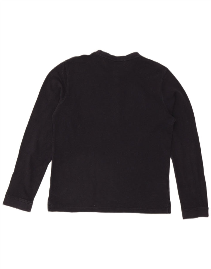 Fred Perry Herren-Oberteil aus Baumwolle, langärmelig, mittelgroß, Marineblau